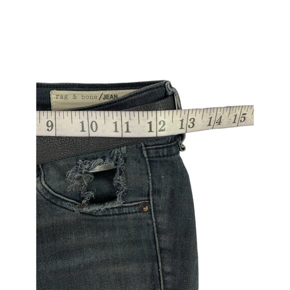 Rag & Bone Women's Distressed Jeans with Belt - Picture 4 of 7